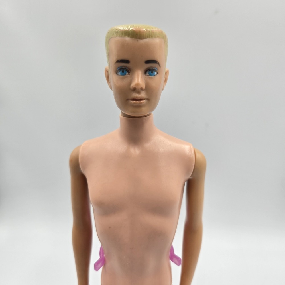 Vintage Ken Doll 1960s Loose Arm Blonde Molded Painted Hair Barbie 60s Nude